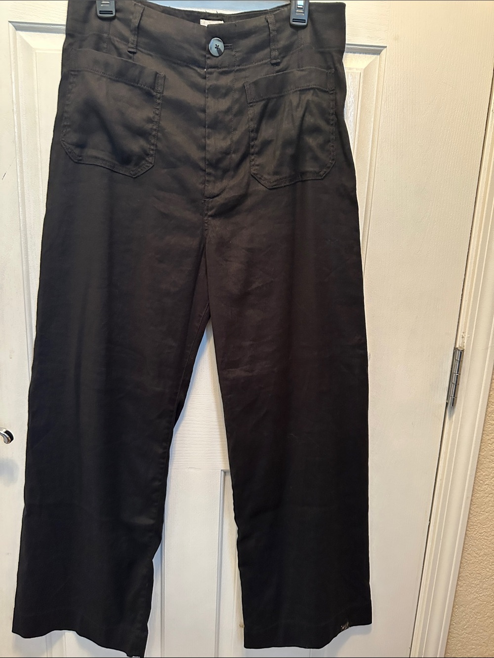 Anthropologie Maeve The Colette Linen Blend Wide-Leg Pants Size 31 Tall